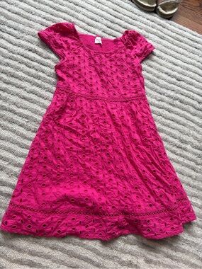 NWOT Abercrombie Kids Eyelet Dress - Pink